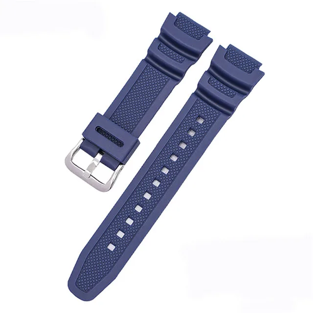 Uhrenarmband 18 mm für CASIO AE1200 / 1300 / 1000 W-219 Ersatz-Uhrenarmband aus Silikonkautschuk für Herrenarmband, Zubehör
