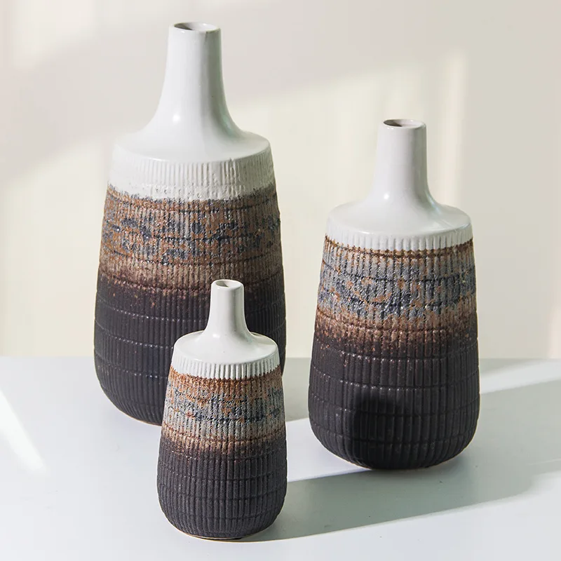 

Окрашенная керамическая ваза, цветочные горшки, декоративная композиция, европейские цветочные вазы, украшение стола, современный домашний декор