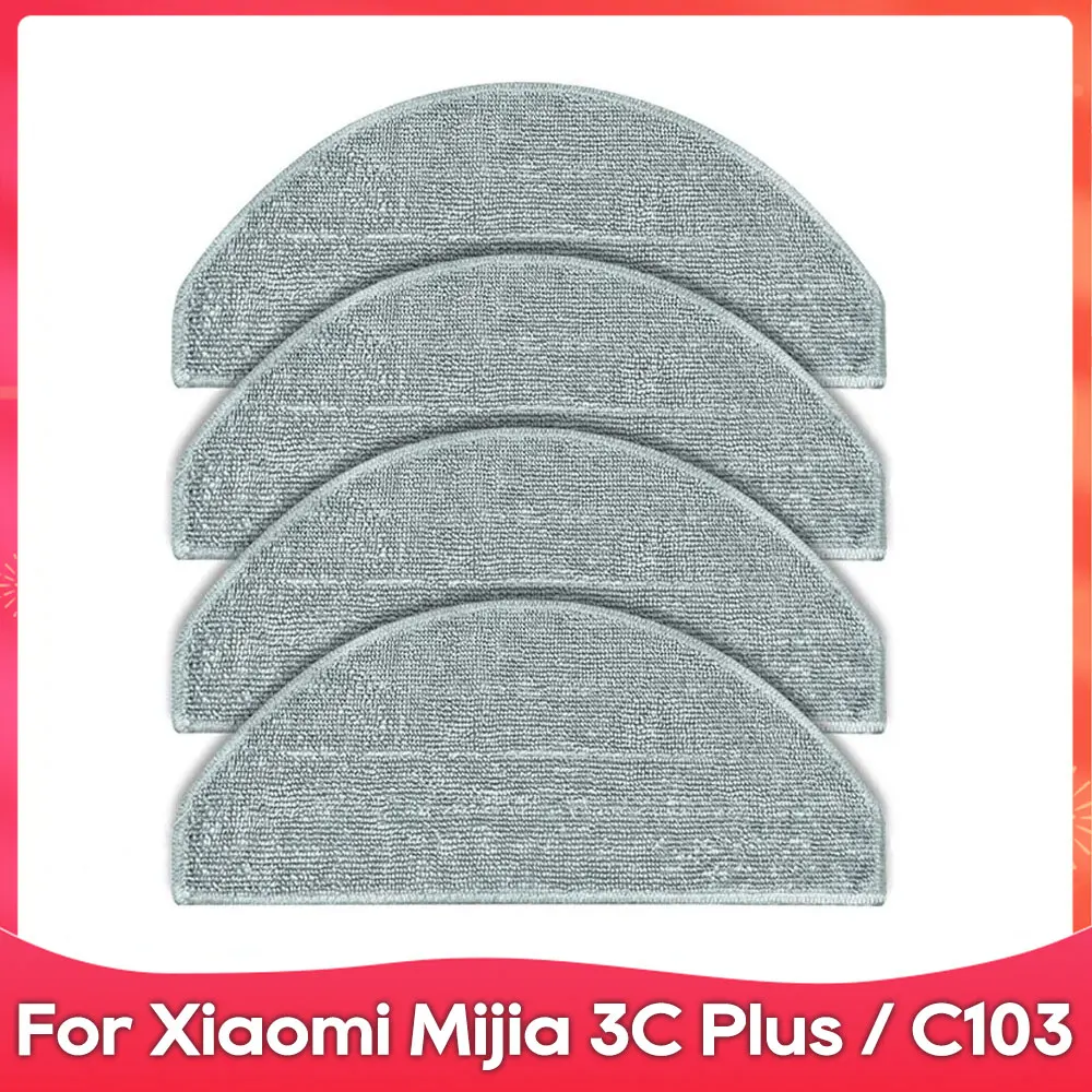 Compatible with Xiaomi Robot Vacuum E10 E12 B112 C103 Mijia 3C Plus / 3C Pro Accessories Spare Main Side Brush Filter Mop Parts