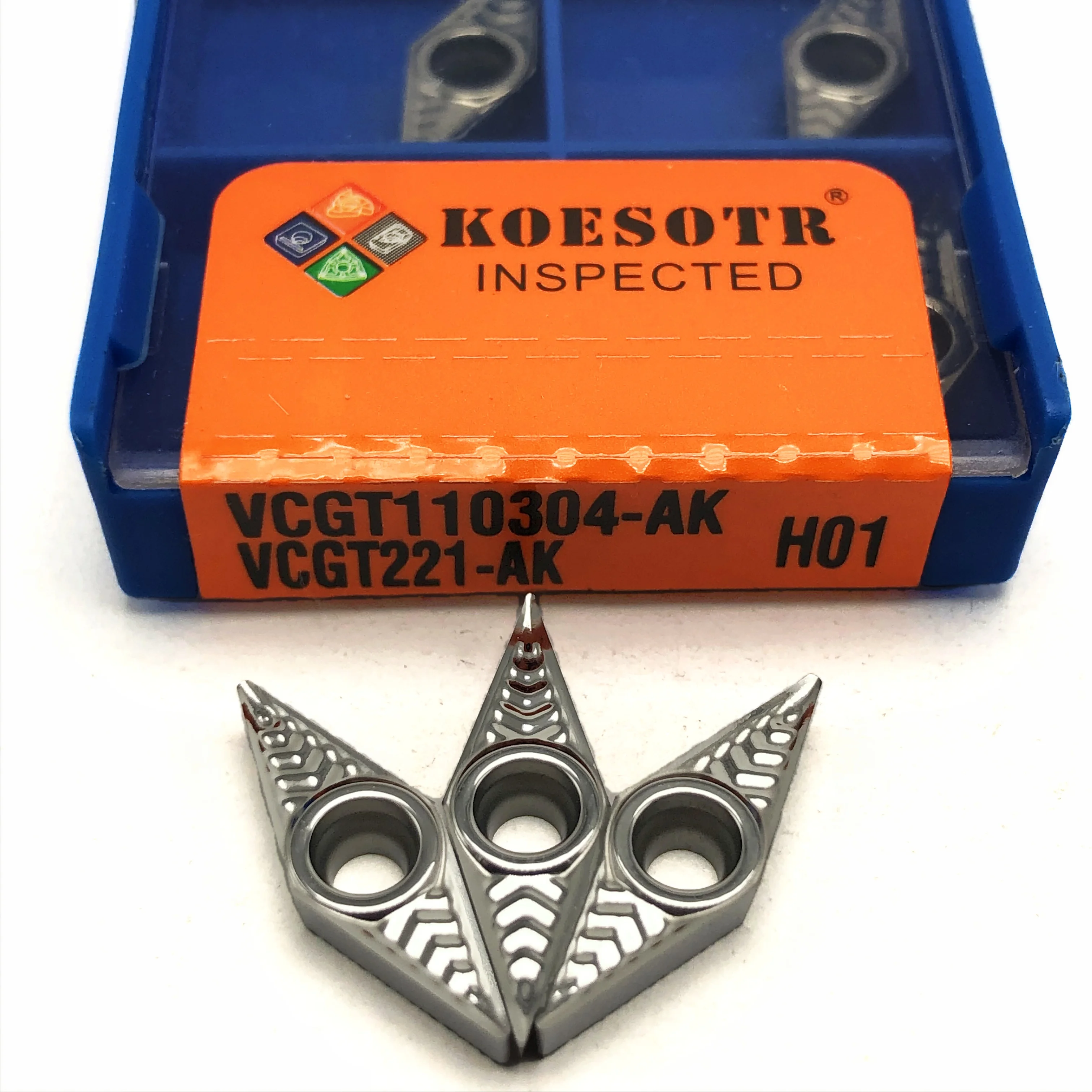 10pcs VCGT110308 AK H01 Aluminum cutter blade Insert Cutting Tool turning tool CNC Tools  Alloy wood VCGT110304  H01 VCGT110302