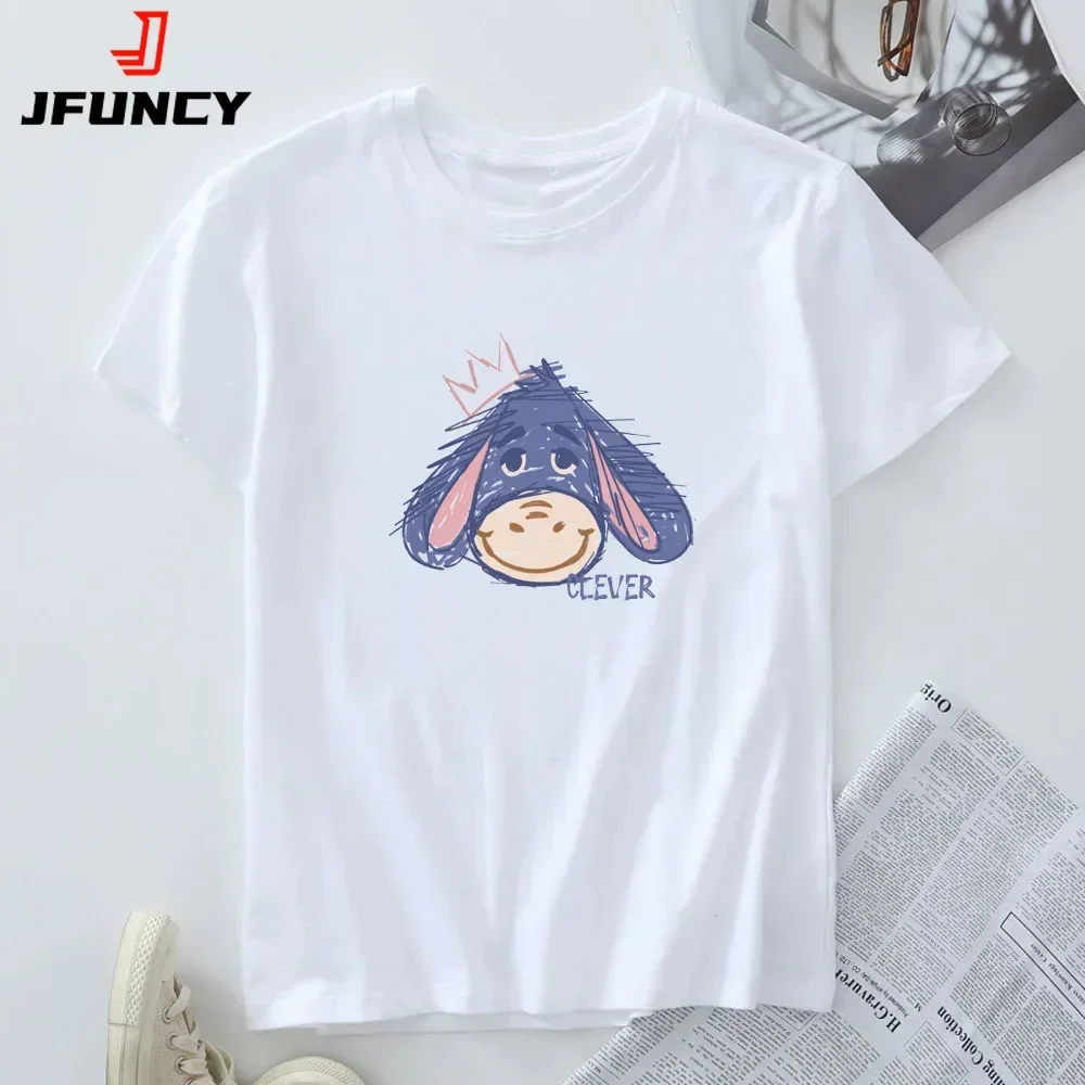 Plus Size Women's Top 100% Cotton Short Sleeve T-shirt Oversize Tees Woman Clothing Female Tshirt Summer Graphic T Shirts