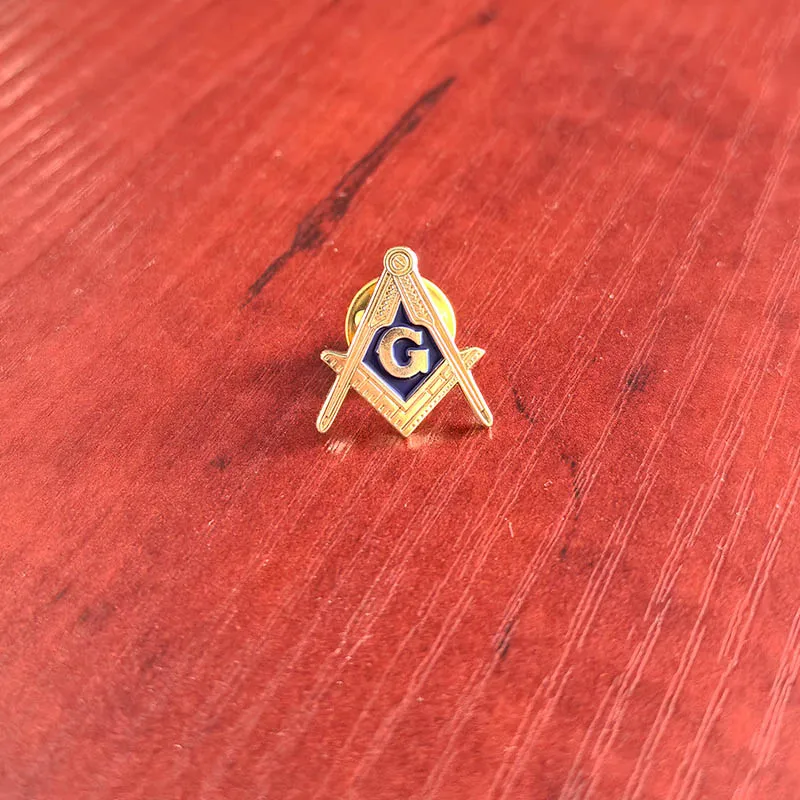 

10pcs Wholesale Masonic Square and Compass with G 19mm High Enamel Pins and Badge Freemason Masonry Pin Brooch Lodge Metal Craft
