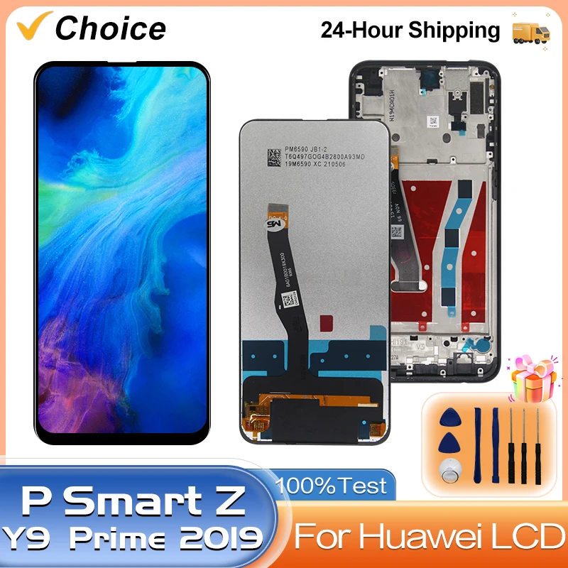 CHOICE For Huawei P Smart Z LCD Display Touch Screen Digitizer For Huawei Y9 Prime 2019 LCD Replacement Parts STK-LX1 STK-L21