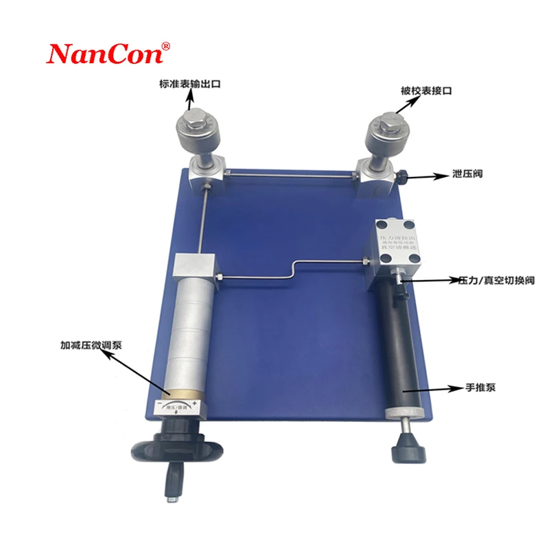 -95 ~ 2.5Mpa Air Desktop Pressure Calibrator for Pressure Gauge Calibration Accuracy