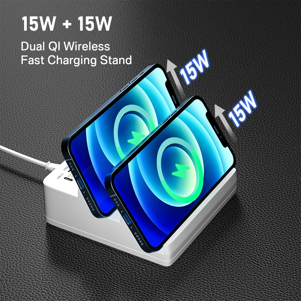 Ładowarka USB ładowarka ładowarka bezprzewodowa adapter do tabletu USB C PD szybka ładowarka do iPhone 12 11 Samsung Huawei Xiaomi