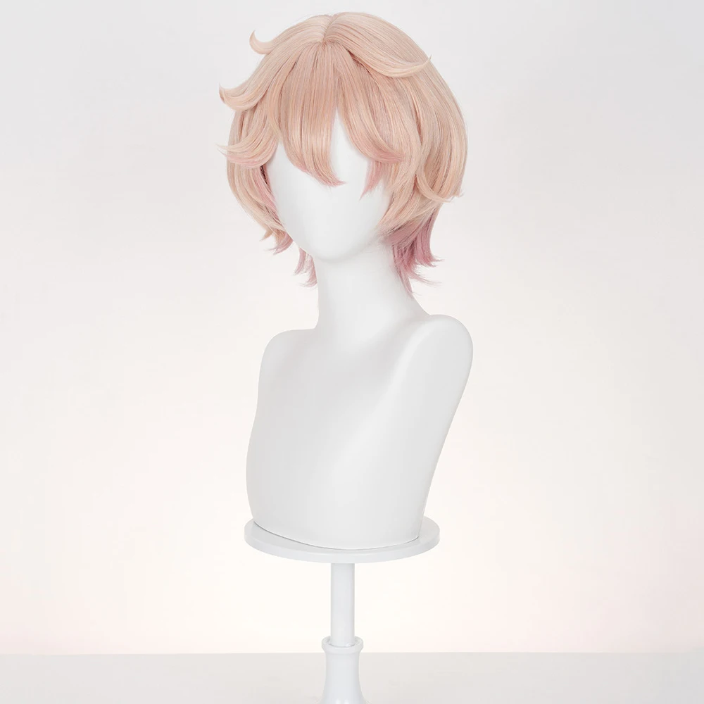 Nuovo gioco Genshin Impact Dahlia Parrucca Cosplay Donna Capelli sfumati rosa Parrucca sintetica resistente al calore Halloween Prop