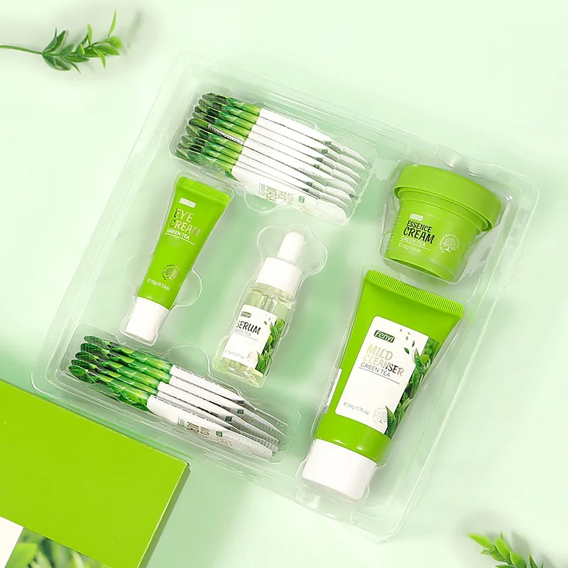 19pcs Gift Box Kit Green Tea Skin Rejuvenation Face Essence Korean