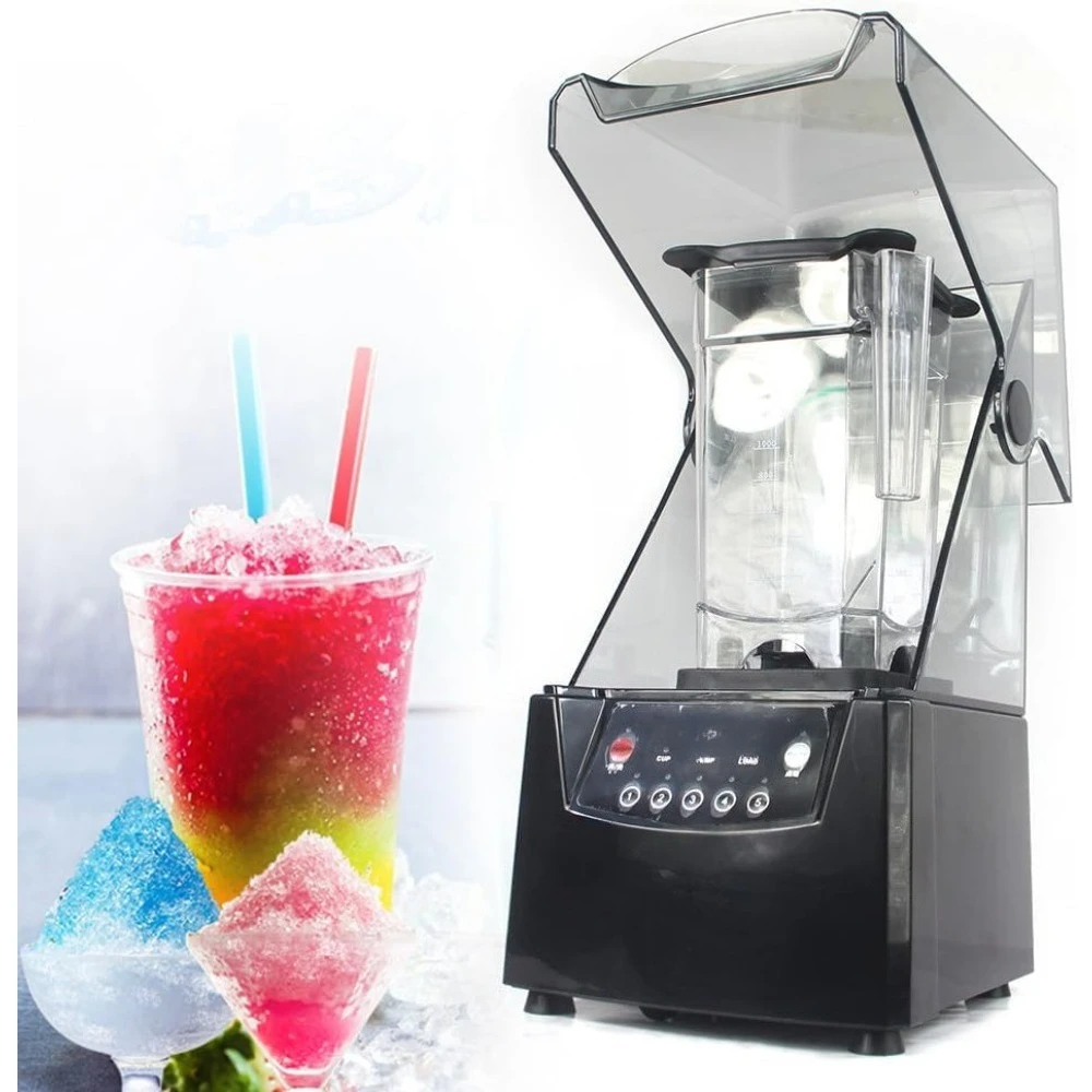 

Commercial Smoothie Blender 2600W Low Noise 1.8L Ice Crusher Juicer Mixer for Shakes Smoothies Countertop Heavy Duty
