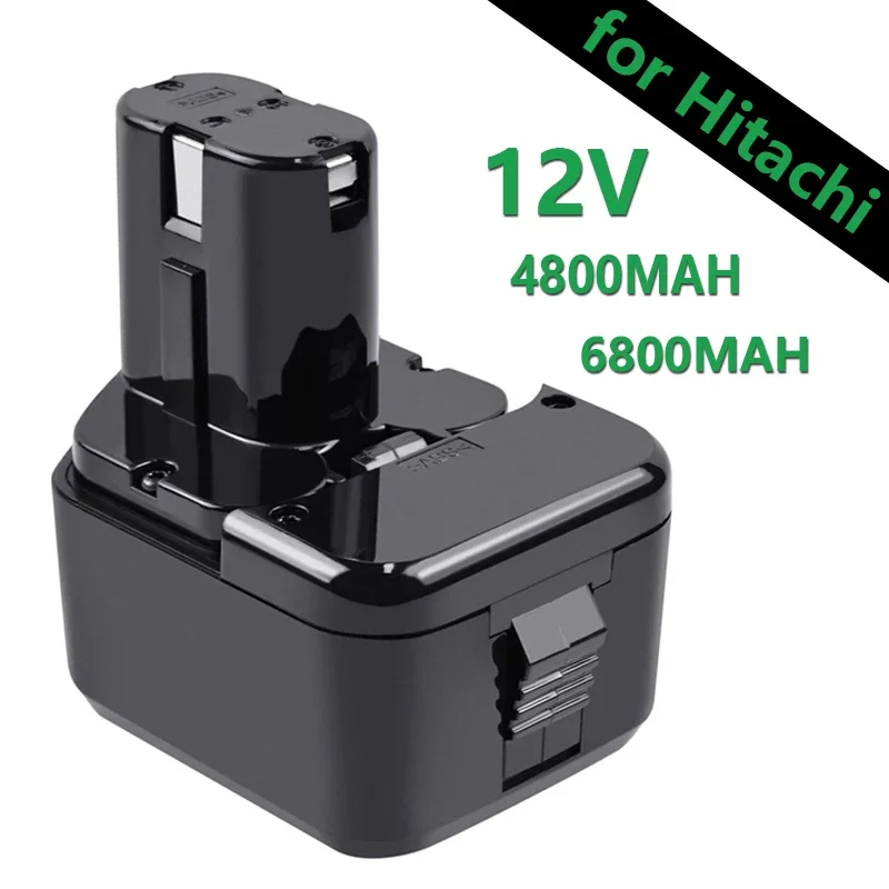 Suitable for Hitachi EB1214S EB1220BL EB1212S WR12DMR CD4D DH15DV c5D, DS new battery 4800/6800mAh 12V rechargeable battery