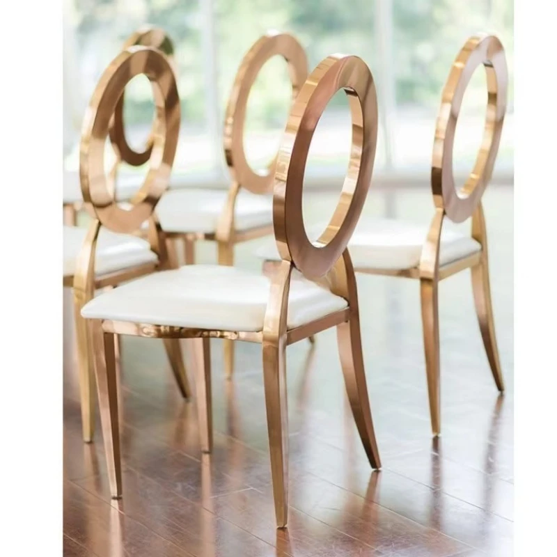 

Other Hotel and Restaurant Supplies Oval Back Stackable Dining Chair Stainless Steel Interior Decor Wedding Hotel Chair