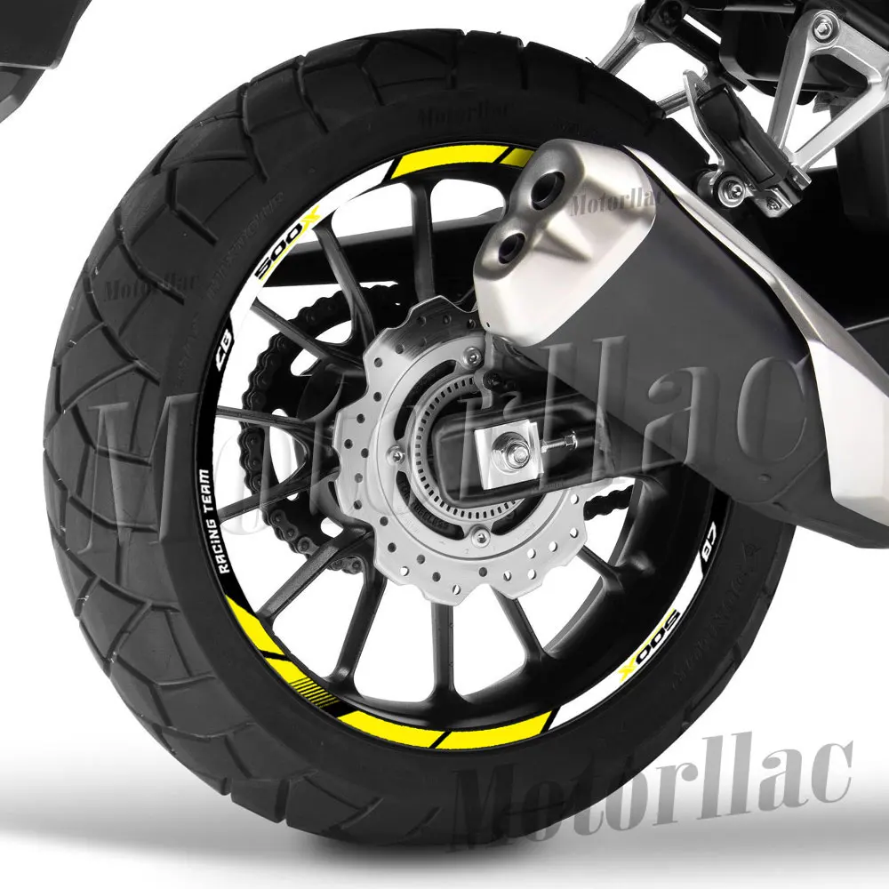 Für CB500 X CB 500X 2019-2023 Reflektierende Motorrad-Felgenaufkleber, CB500X Streifenaufkleber, Zubehör, Wasserdicht – Detail 6