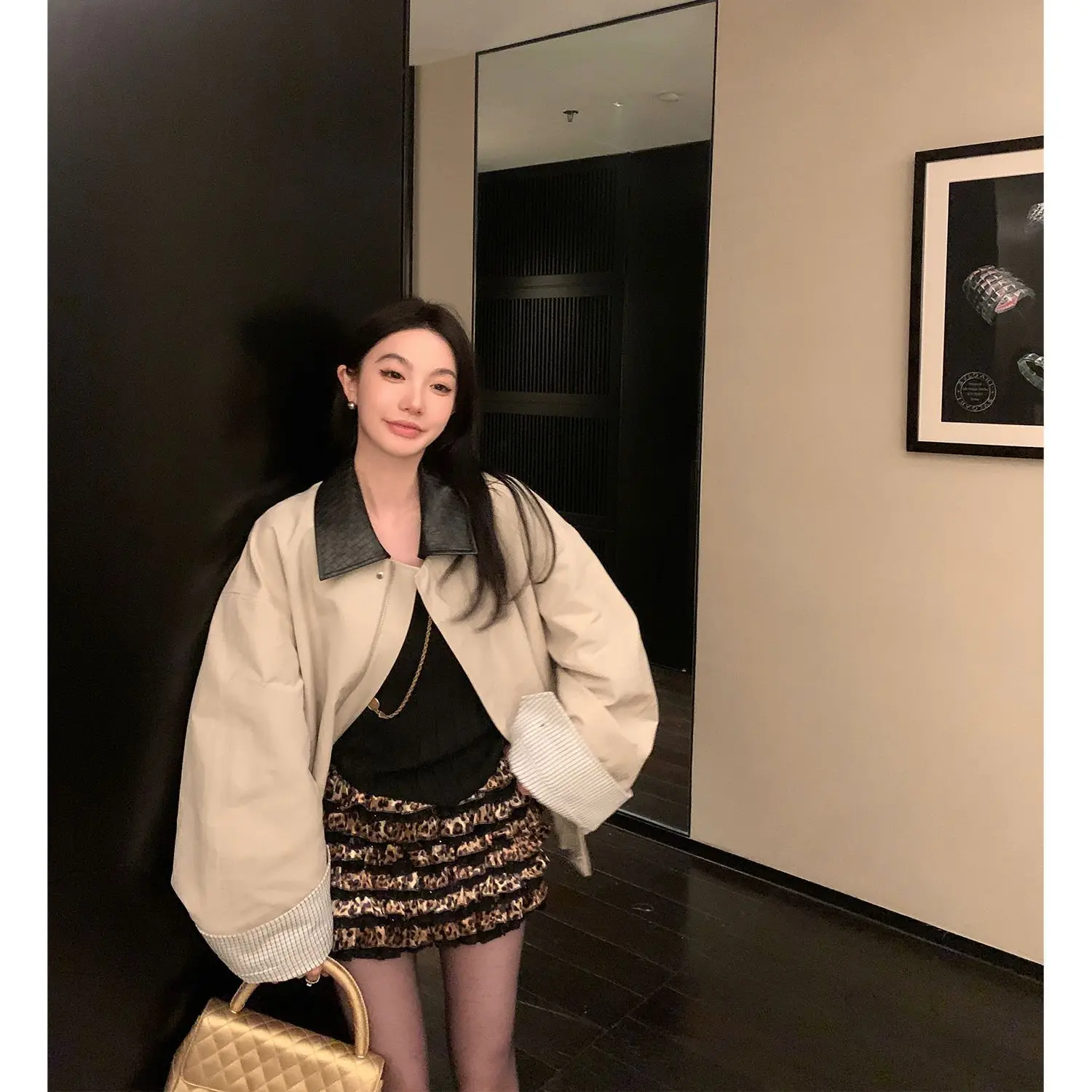 

Ladies Denim Jackets For Woman Plain Colorblock Cowgirl Non-Slit Waist-Cinched Highstreet Fringe Snap-Button Decorate Western