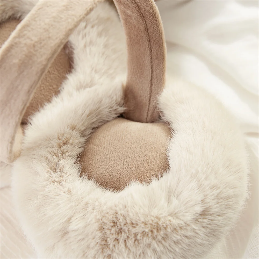 2023 New Winter Earmuff Fashion Imitation Exquisite Collapsible Rabbit Hair Ear Warmth Man Woman Unisex Eardrum Christmas Gift