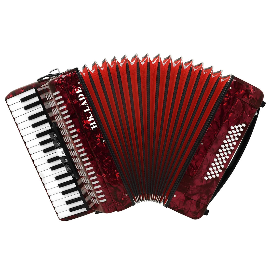 HK·LADE 34 Keys 48 Bass Accordion Professional Accordion with Strap Accordion Bag Keyboard Instruments For Performance/Teaching