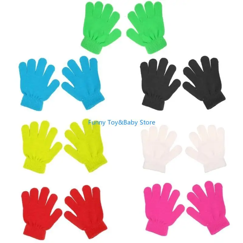 

Multicolor Toddler Boys and Girls Winter Knitted Writing Gloves 1-3 Years Old C90B