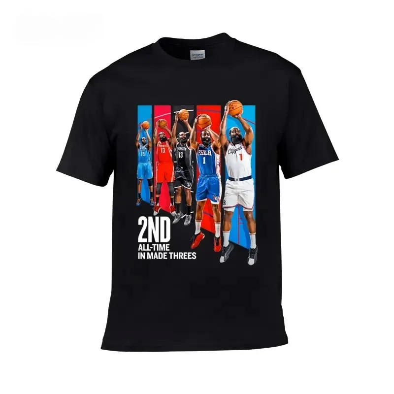 

James Harden Basketball T Shirt Men Women Summer Crew Neck Printed Short Sleeve