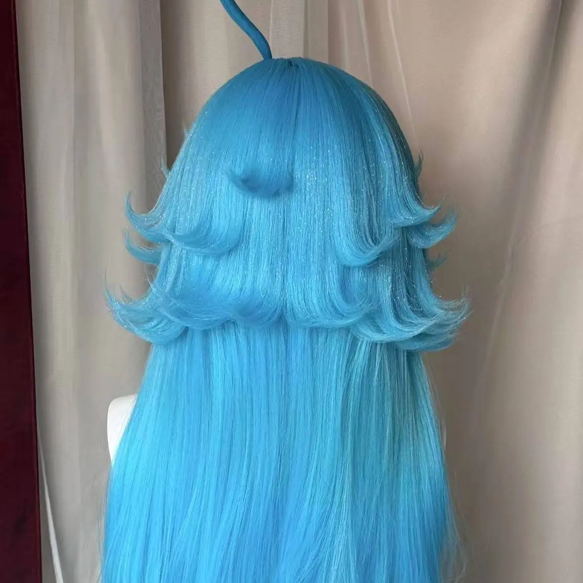 Highly Accurate Doria Mermaid Cosplay Wig from Honor of Kings - Custom Blended Blue & Flipped Ends