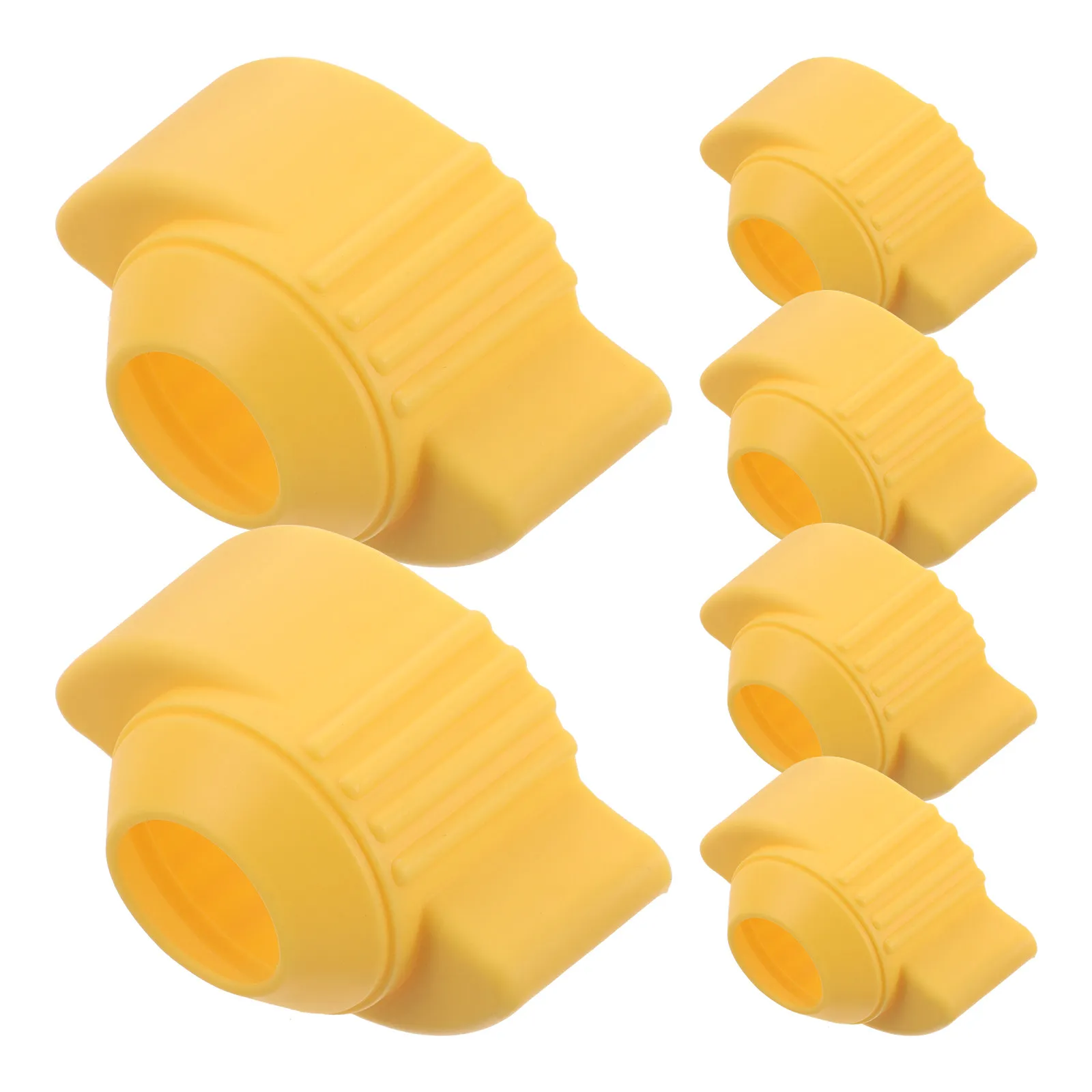 6Pcs Round Door Handle Covers Anti-Static Proof Door Knob Protector Soft Impact Reduction Grip for Labs Offices Homes