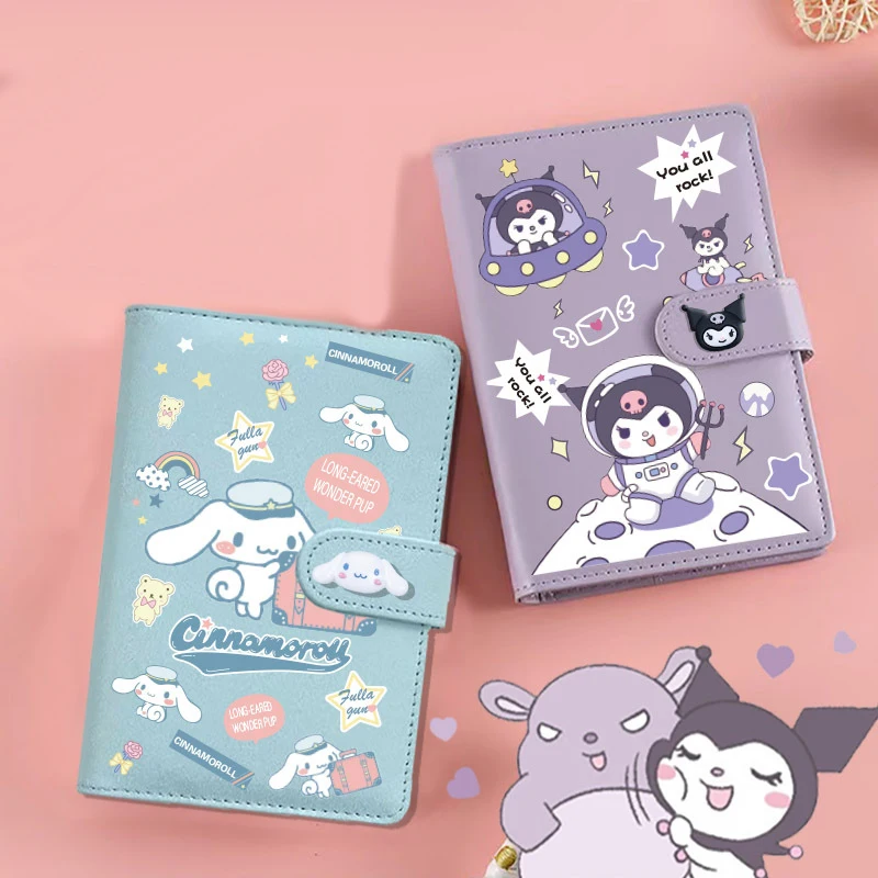 Sanrio-Libreta de bolsillo Kawaii Hellokitty, Bloc de notas portátil pequeño de 1 piezas para estudiantes, libro de bobina de papel A6, suministros