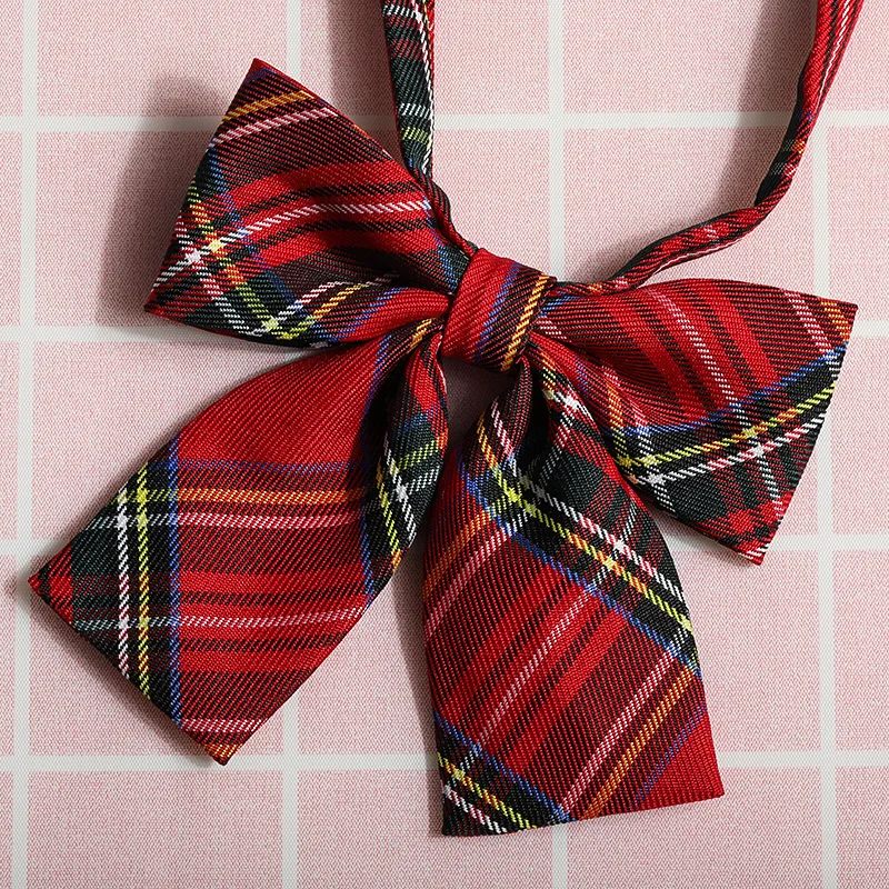 

JK японский клетчатый корейский галстук с цветочным принтом, выпускной галстук, галстуки-бабочки, аксессуары для рубашек