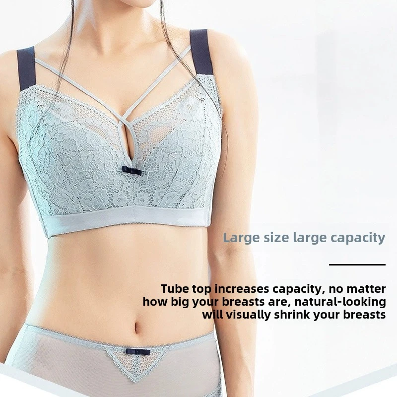 

Bras For Women Big Minimize Plus Size Lace Bra Push Up Unlined Full Cup Wireless Adjusted 75 80 85 90 95 100 105 C D E F G H I J