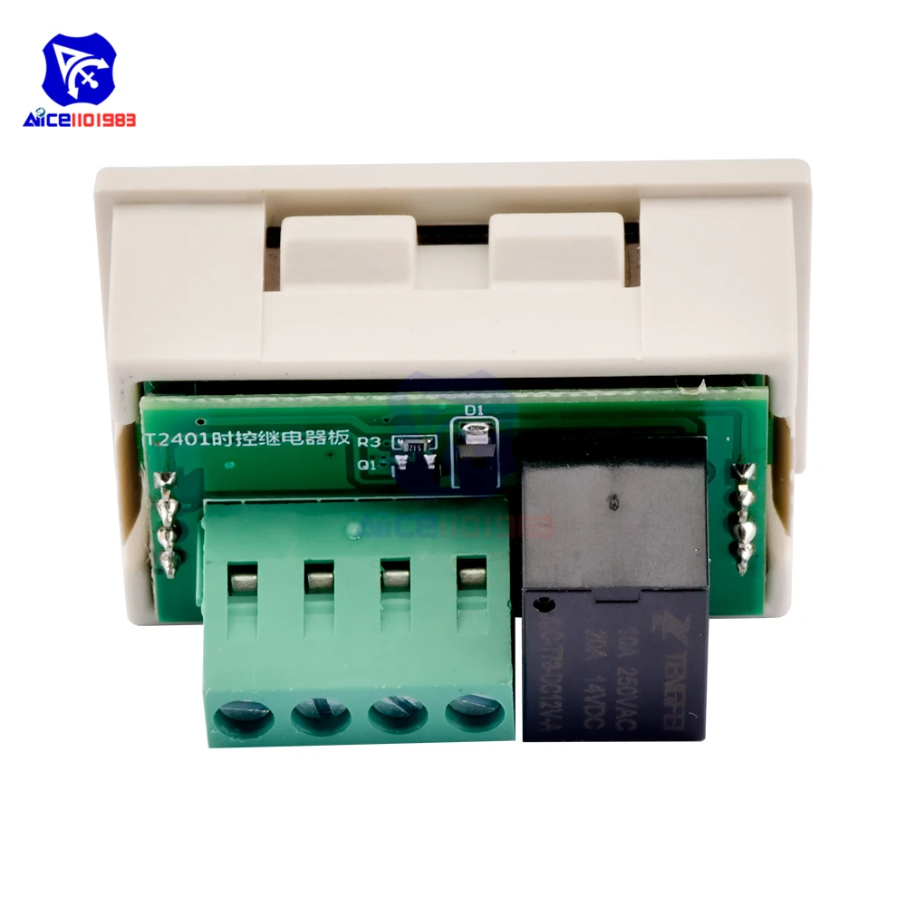 T2401-O/N DC 12V Zeitrelais-Modul mit Verzögerung, Dual-Display Digital-Zeitrelais, Direkt-/Passiv-Ausgang, Mini-LED-Digital-Timer – Detail 15