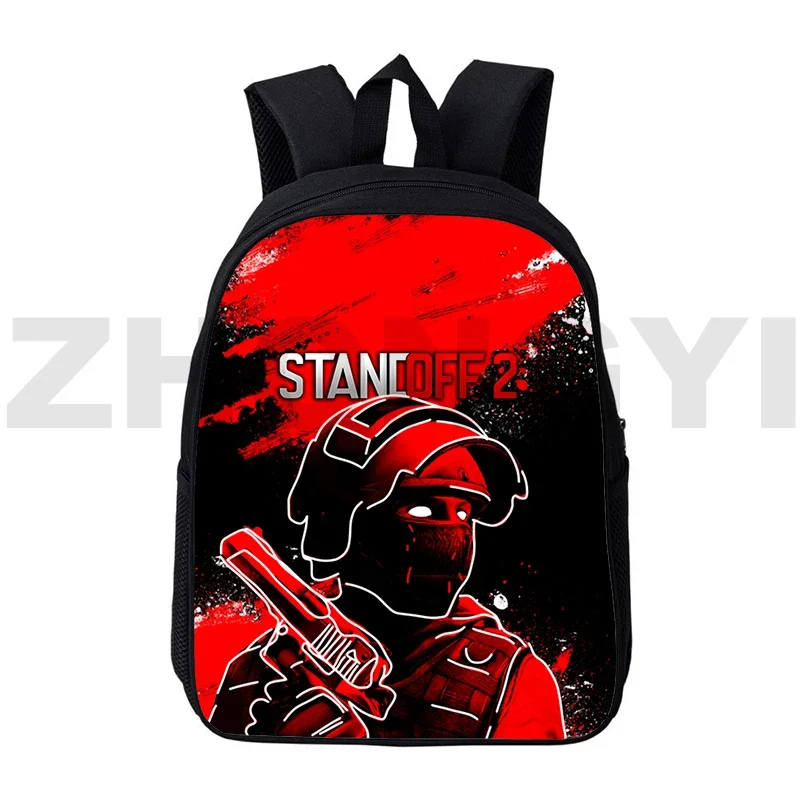 Mochila clásica de lona impermeable para ordenador portátil, Bolsa Escolar con estampado de dibujos animados en 3D para estudiantes, bolsa de viaje de 12/16 pulgadas, 2 unidades