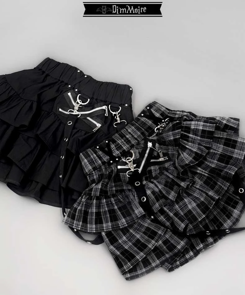 Japanese Mine Preppy Style Harajuku Plaid Pleated Short Skirt Elastic High Waist Subculture Y2K Mini Skirt For Women Summer 2024