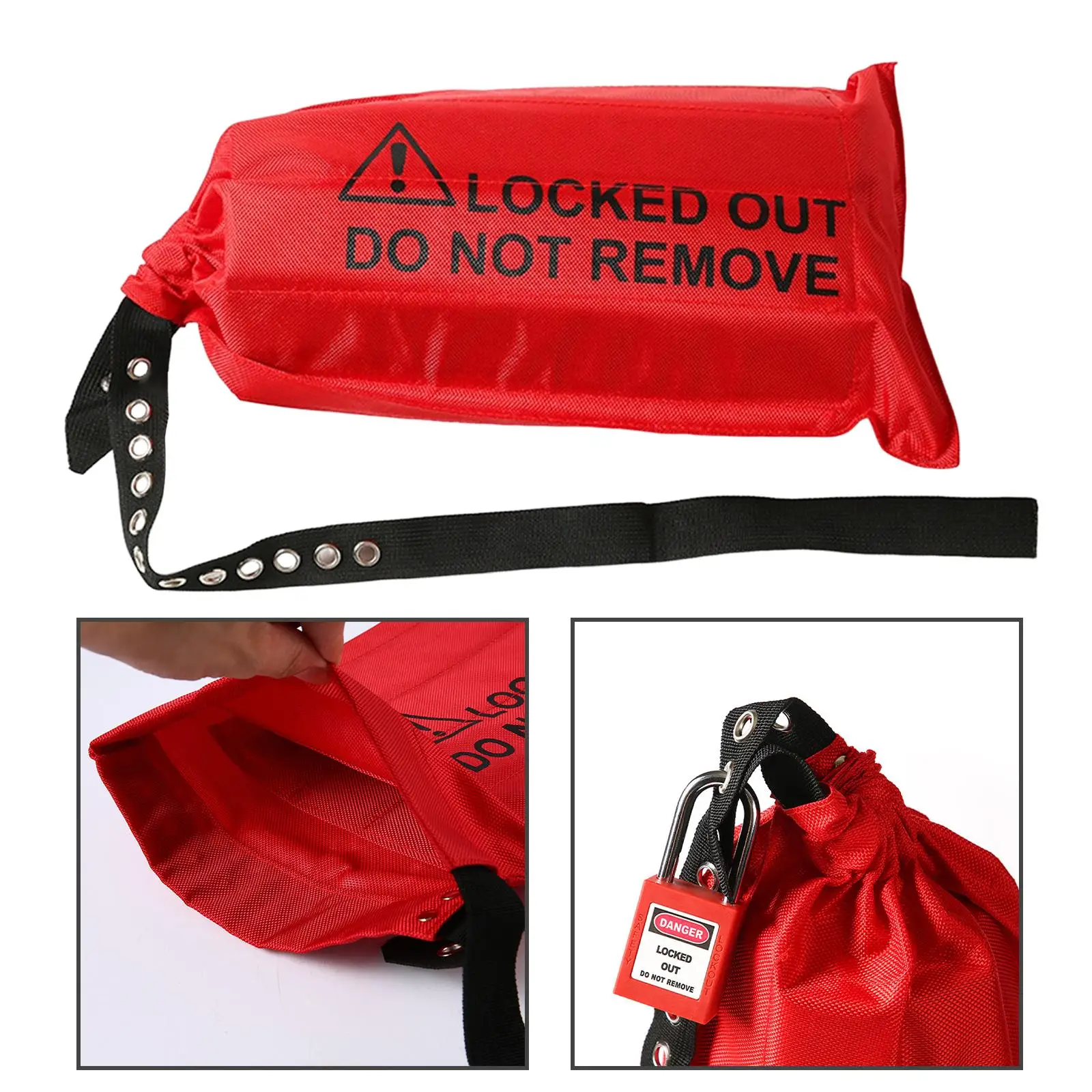 Plug Lockout Device Bag Crane Controller Lockout Bag for Hiking Camping