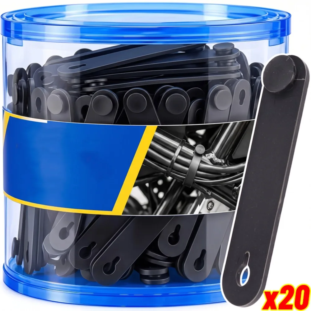 Clutch Cable Organizer Strap Black Elastic Rubber Wire Tie Universal Motorcycle Car Ebike Scooter Brake Harness Routing Holder