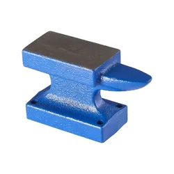 1 Pack 1.15 Lb. Iron Horn Anvil Bench Block 19 oz for Jewelry Making Blue