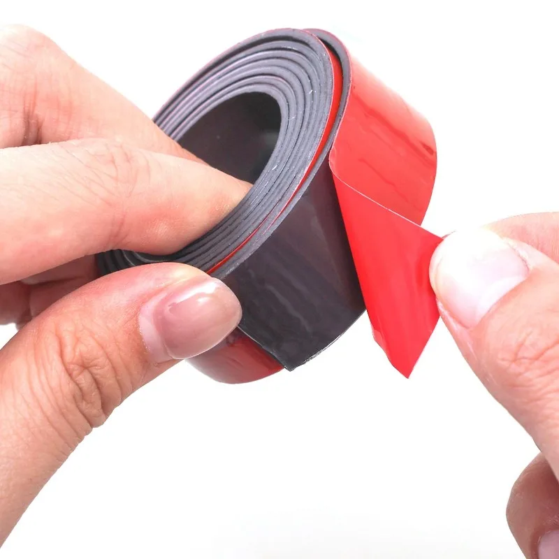 DIY 10/15/20mm Self Adhesive Magnetic Strip Tape Curtain Window Back Adhesive Waterproof Easy Cut Blackboard Craft Home Office