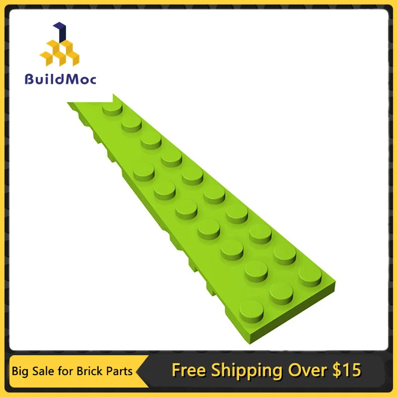 

10Pcs MOC Parts 47397 Wedge Plate 12 x 3 Left Compatible Bricks DIY Assmble Building Blocks Particle Kid Puzzle Brain Toy Gift