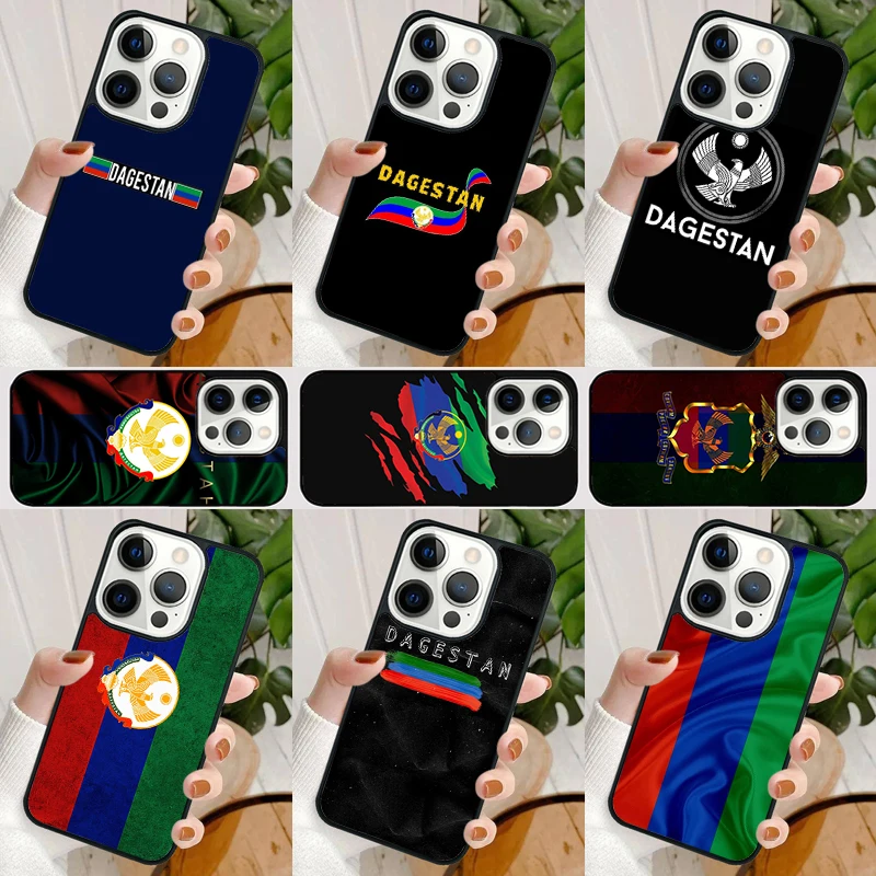 Dagestan National Flag Phone Case For iPhone 16 15 SE2020 14 Max 6 7 8 Plus 11 12 13 Pro Max Mini Phone Cover coque