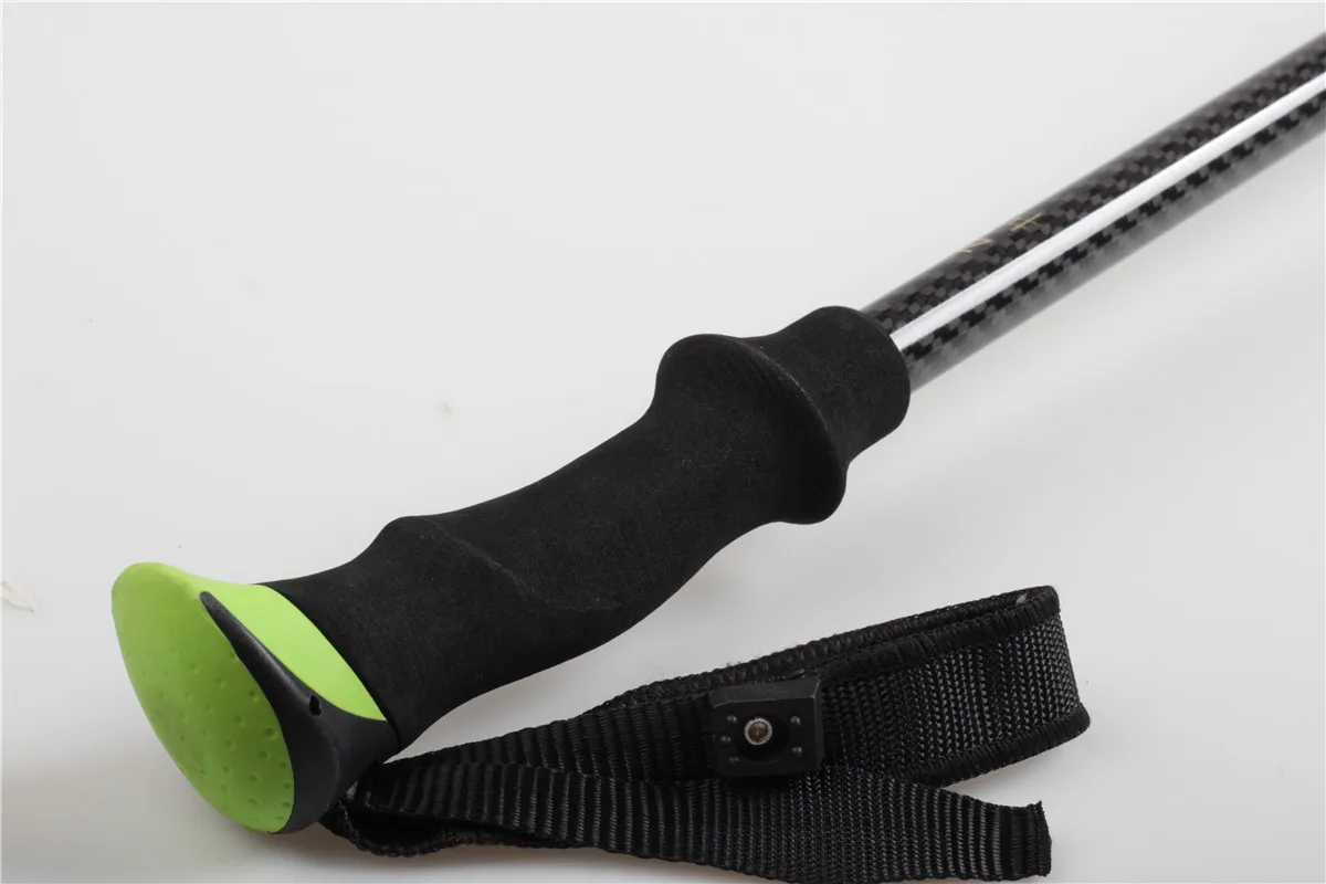 Bastones de Trekking ajustables, postes plegables, bastón telescópico para caminar, bastón de senderismo de fibra de carbono