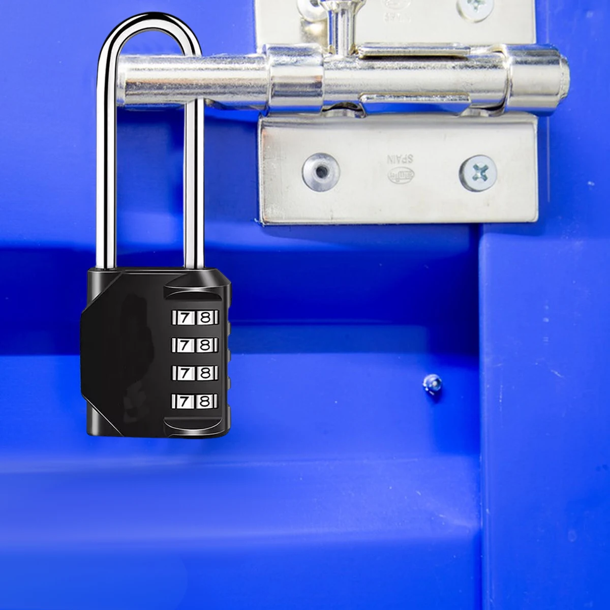 

2Pcs New High Security Suitcase Coded Lock Long Shackle Padlock Outdoor 4 Digit Number Combination Lock