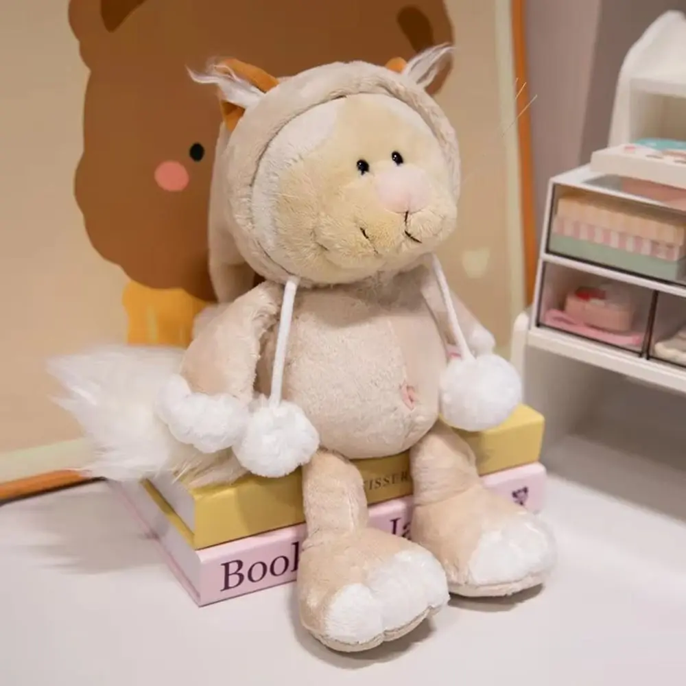 Fluffy Cute Animal Plush Toy Q Version King Kong Cartoon Animal Plush Doll PP Cotton Wolf Cartoon Sleeping Pillow