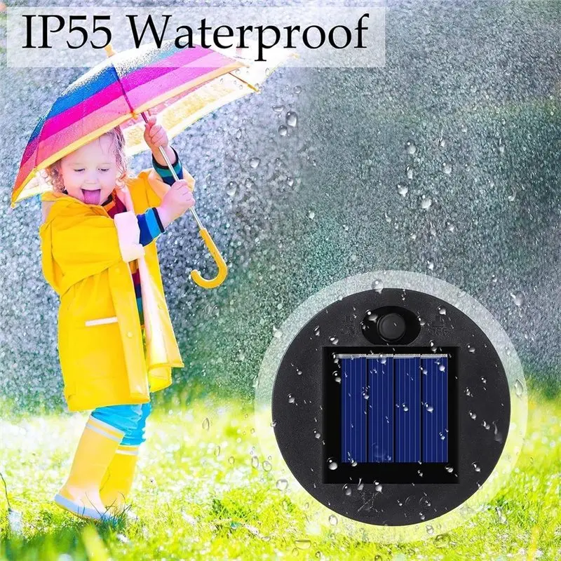 A33Z-4 Pcs Solar Light Replacement Top, 2.95 Inch In Diameter, Circle Hanging Lantern Solar Light Parts,For Hanging Lanterns