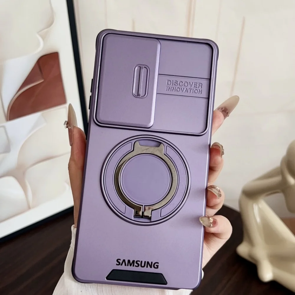 Military Armor Slide Kameraschutz Magnethalterung Hülle Samsung S26 S25 FE S24 S23 S25 Ultra S22 Plus S21 A56 A36 A16 Abdeckung – Detail 6