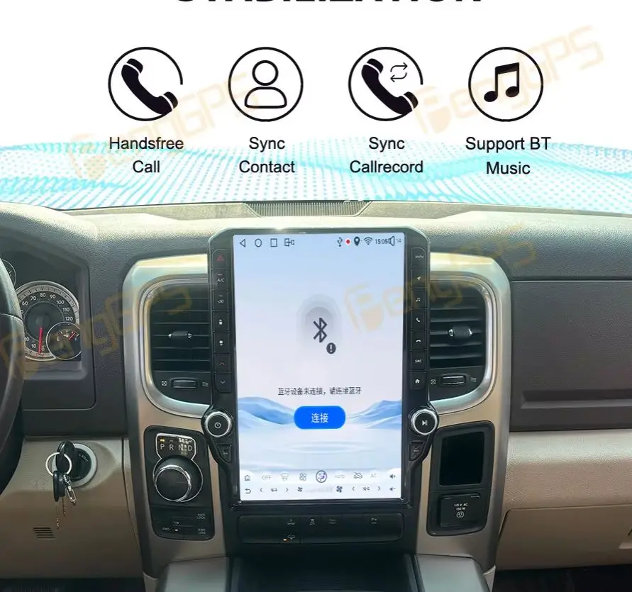 

Android 13 14.5" Screen For Dodge Ram 2013-2018 Car Multimedia Player GPS Navigation Car Stereo Radio Tape Recorder Head Unit
