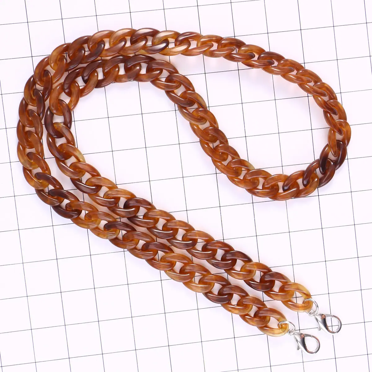 120Cm Resin Bag Chain Stylish Functional for Satchel Shoulder Messenger Bags Party Wedding Travel Gathering Replacement Bag