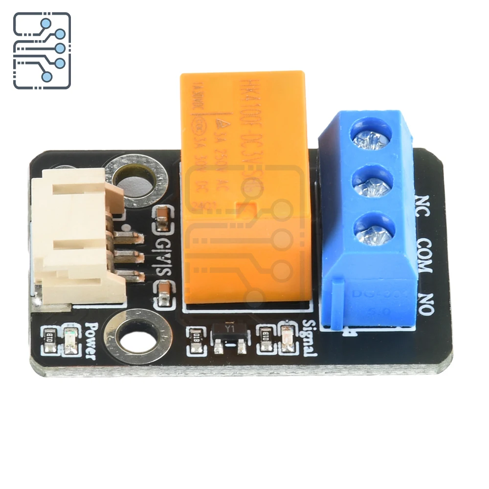 DC3.3V-5V 1-way relay module PH2.0 3P terminal line Relay module adjustable resistance sensor high and low level trigger module