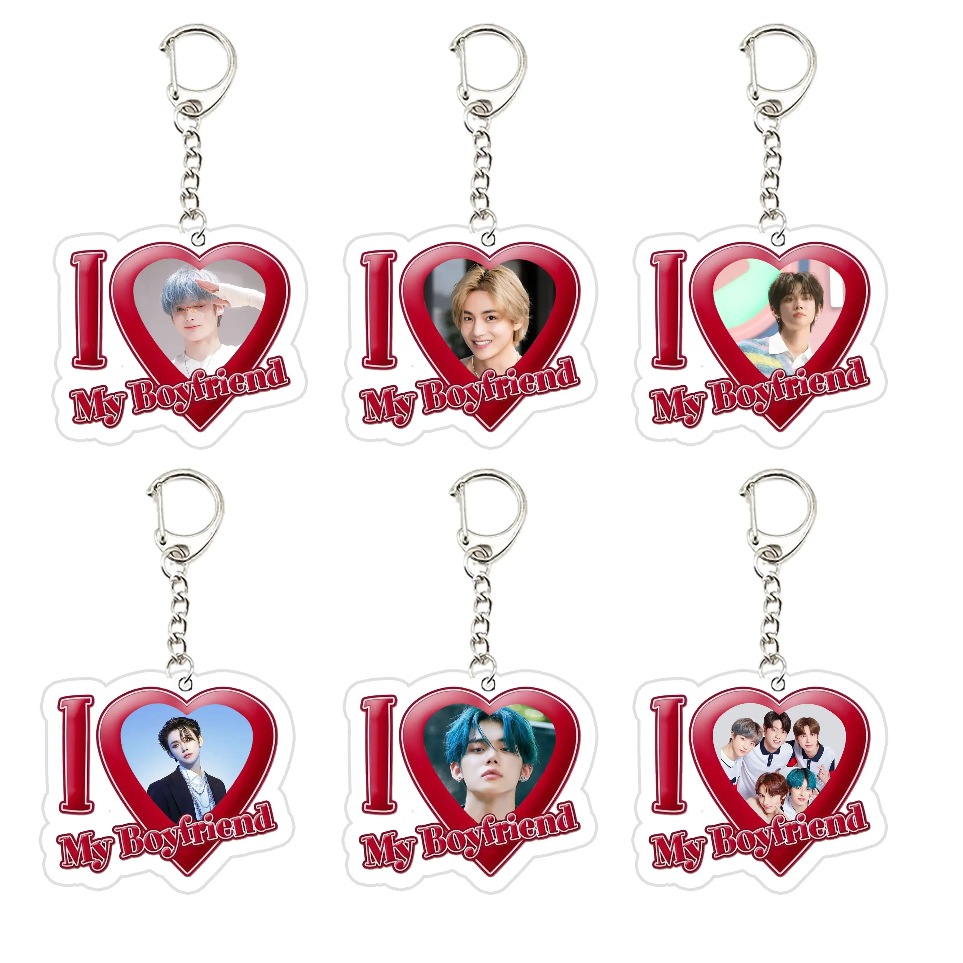 

Korean TXT Keychain for Accessories Bag Acrylic TXT Pendant Soobin Yeonjun Beomgyu Taehyun Hueningka Keyring Chains Fans Gifts