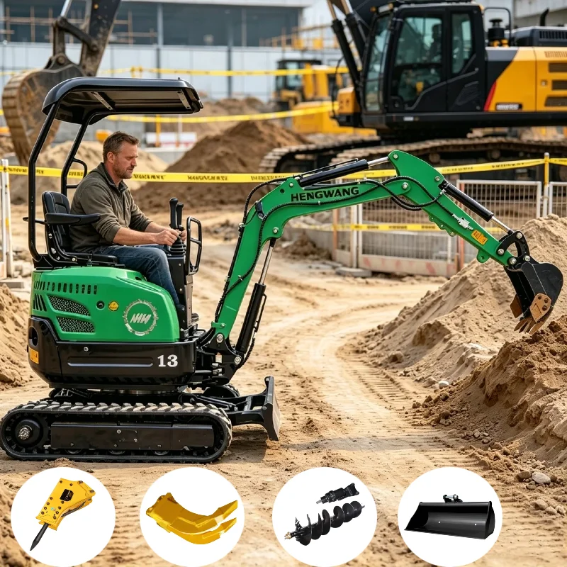 Excavadora de 1.3 toneladas, mini excavadora hidráulica china, mini excavadora, envío rápido, micro excavadora de fábrica, excavadora pequeña