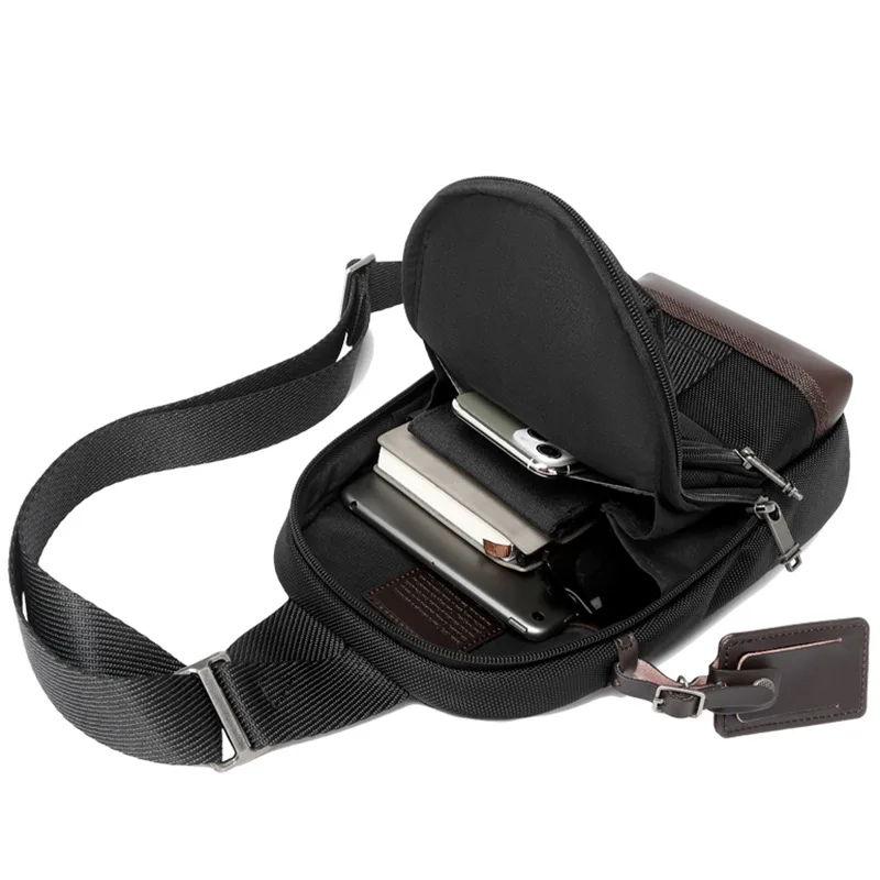 Ballistic nylon breast bag men's 2223402 casual fashion lightweight messenger bag shoulder bag