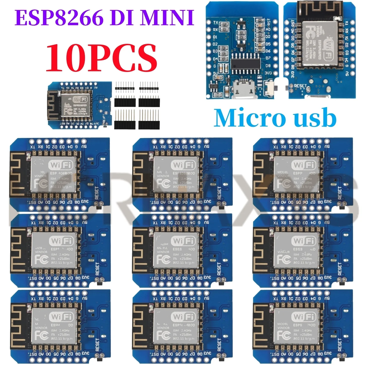 1-10PCS WeMos D1 Mini ESP8266 ESP-12F ESP12 Modul WiFi Entwicklung Bord TYPE-C Micro USB 3,3 V digital Pin Für Arduino