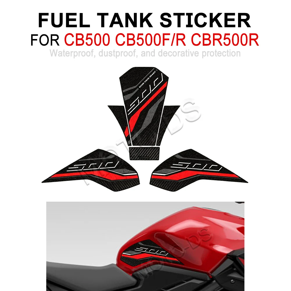 Frosted Tank Pad Protector Decals For CB500 CB 500 Hornet R CB500F CB500R CBR500R Motorcycle Fuel Tank Sticker Kit