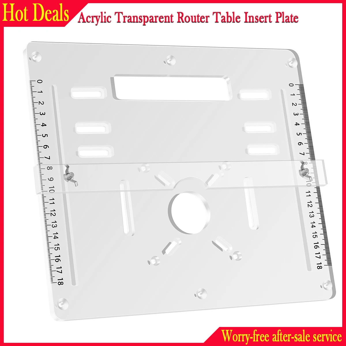 Acrylic Transparent Router Table Insert Plate Woodworking Benches Woodworking Trimmer Electric Wood Milling Flip Plate