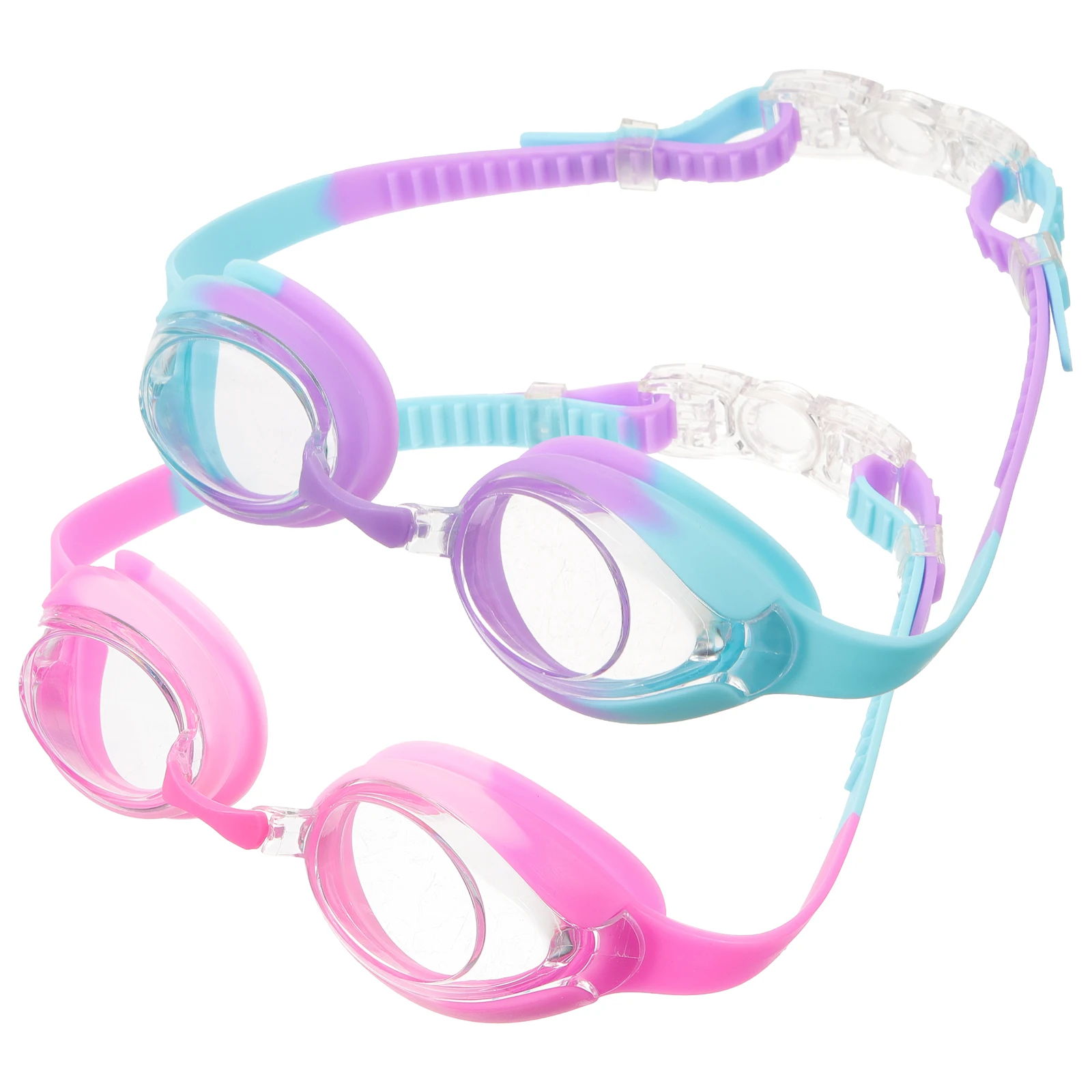 

2pcs Swimming Goggles Lightweight Anti-Fog Pool Goggles Waterproof For Bathing Outdoor Water Sports Eye