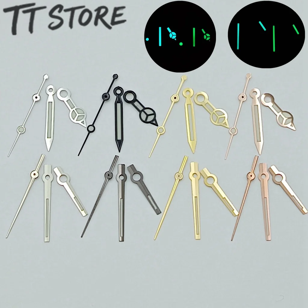 NH35 Blue BGW9 Lume and C3 Lume SUB Silver Black Rose Gold Watch Hands for NH34, NH35, NH36, NH38, NH70 Movement Watches Pointer